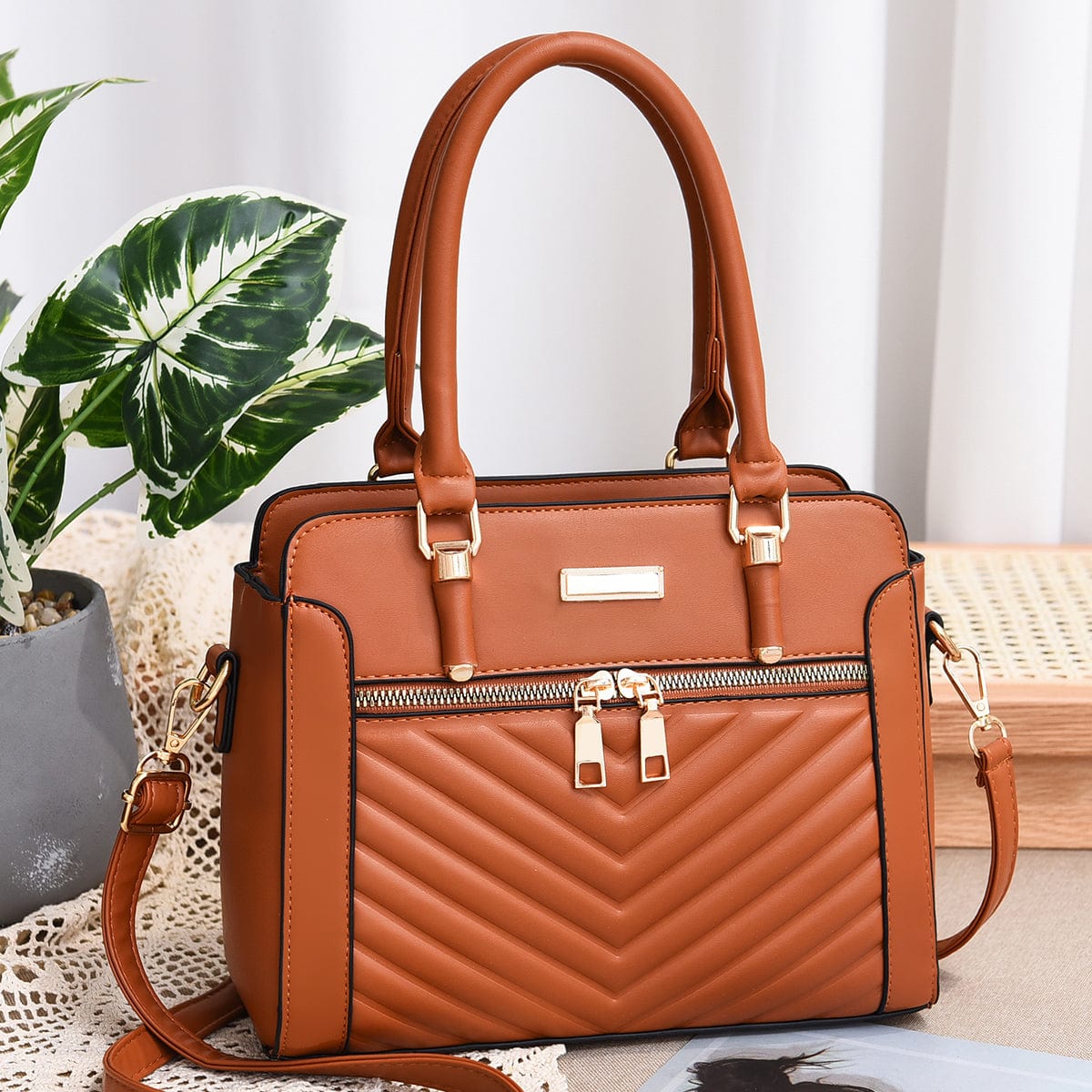 L / Earthy yellow 2022 Factory Wholesale New High Quality Ladies Bag Large Capacity Handbag Shoulder Bags Cross-body Women's Bag 13072