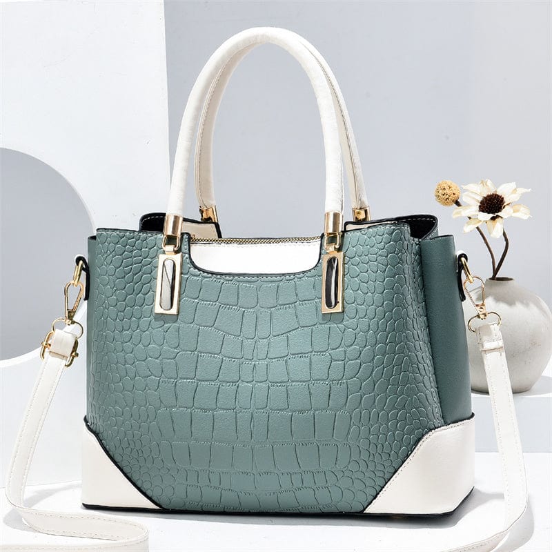 L / green trend luxury party stone pattern design elegant style women's shoulder bag large capacity high quality cheap handbags
