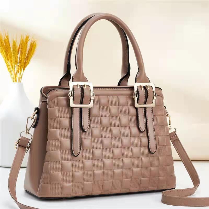 L / Khaki 2022 New fashion Large capacity ladies shoulder bag Factory wholesale cross body bag leather commuting women hand bags handbags