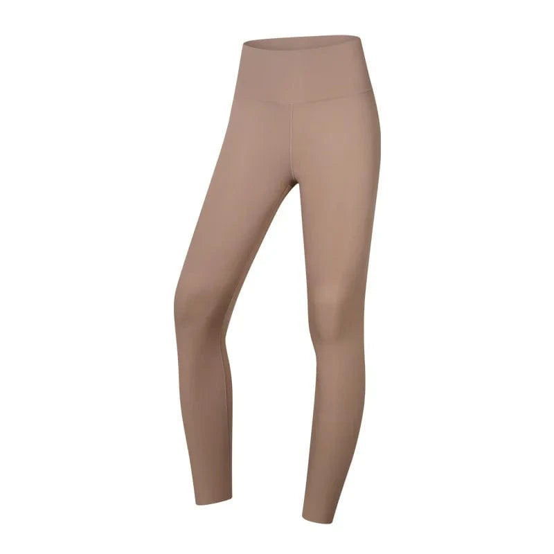 L / Khaki Women's Recycle scrunch tights high waist anti cellulite legging yoga pants tights women leggings
