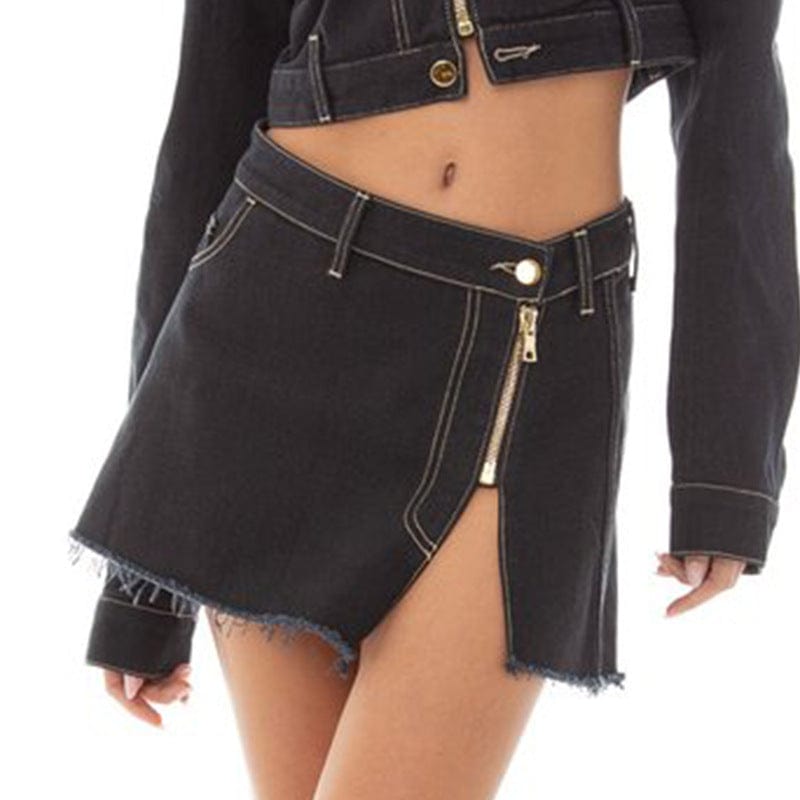 L / Picture Colors Wholesale Fall 2022 New Fashion Y2K Mini Skirt Black And White Plaid A-Line Skirt Sexy Clubwear Sheath Skirt For Women