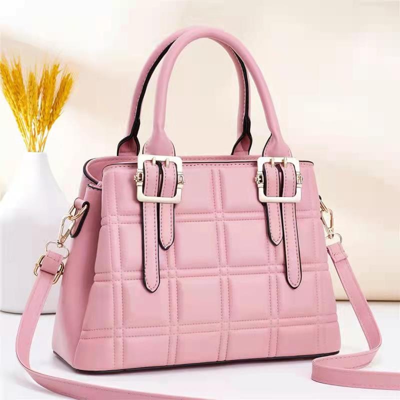 L / pink 2022 New fashion factory wholesale large capacity shoulder commuting cross body bag Leather woman bags women hand bags handbags