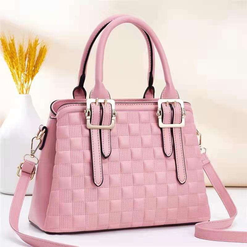 L / Pink 2022 New fashion Large capacity ladies shoulder bag Factory wholesale cross body bag leather commuting women hand bags handbags