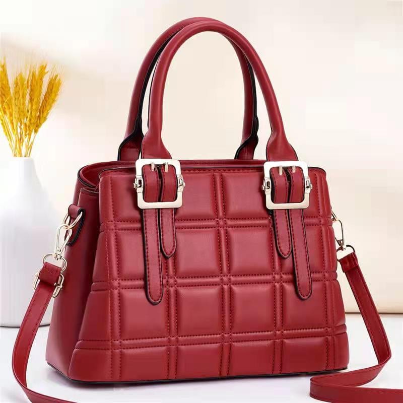 L / Red 2022 New fashion factory wholesale large capacity shoulder commuting cross body bag Leather woman bags women hand bags handbags