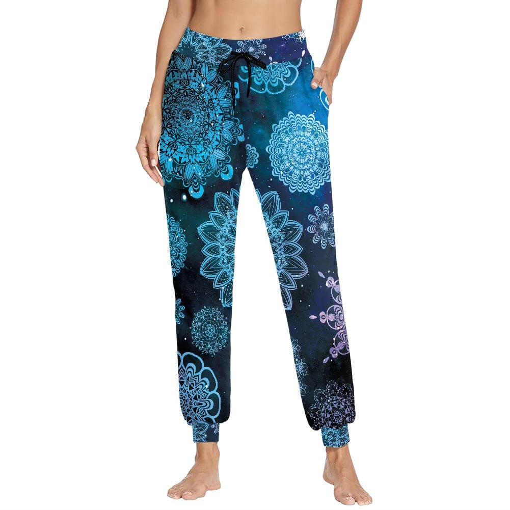 L / YSFF1568F90 Women's Sports Pants Mandala Fashion Bohemian Loose Pant Men Women Casual Hippy Trousers Baggy Aladdin Harem Pant Dropshipping