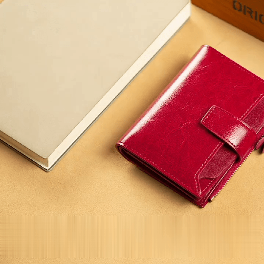 Ladies RFID anti-theft wallets for women fashionable large capacity real leather zipper wallet card holder purse womens wallet
