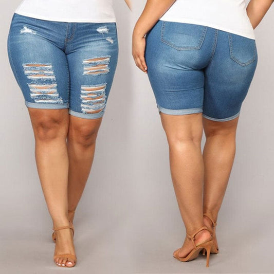 Ladies Shorts Mom Clothing   Plus Size 2022 Women'S Jeans