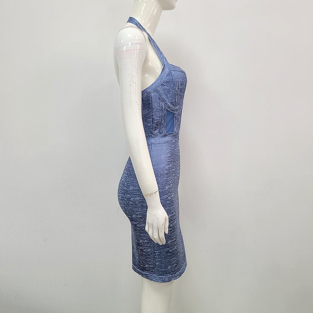 Ladies Sleeveless Sexy Rayon Bandage Fashion Cocktail Birthday Celebrity Evening Party Bodycon Dress