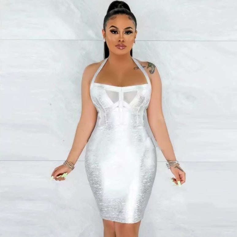 Ladies Sleeveless Sexy Rayon Bandage Fashion Cocktail Birthday Celebrity Evening Party Bodycon Dress