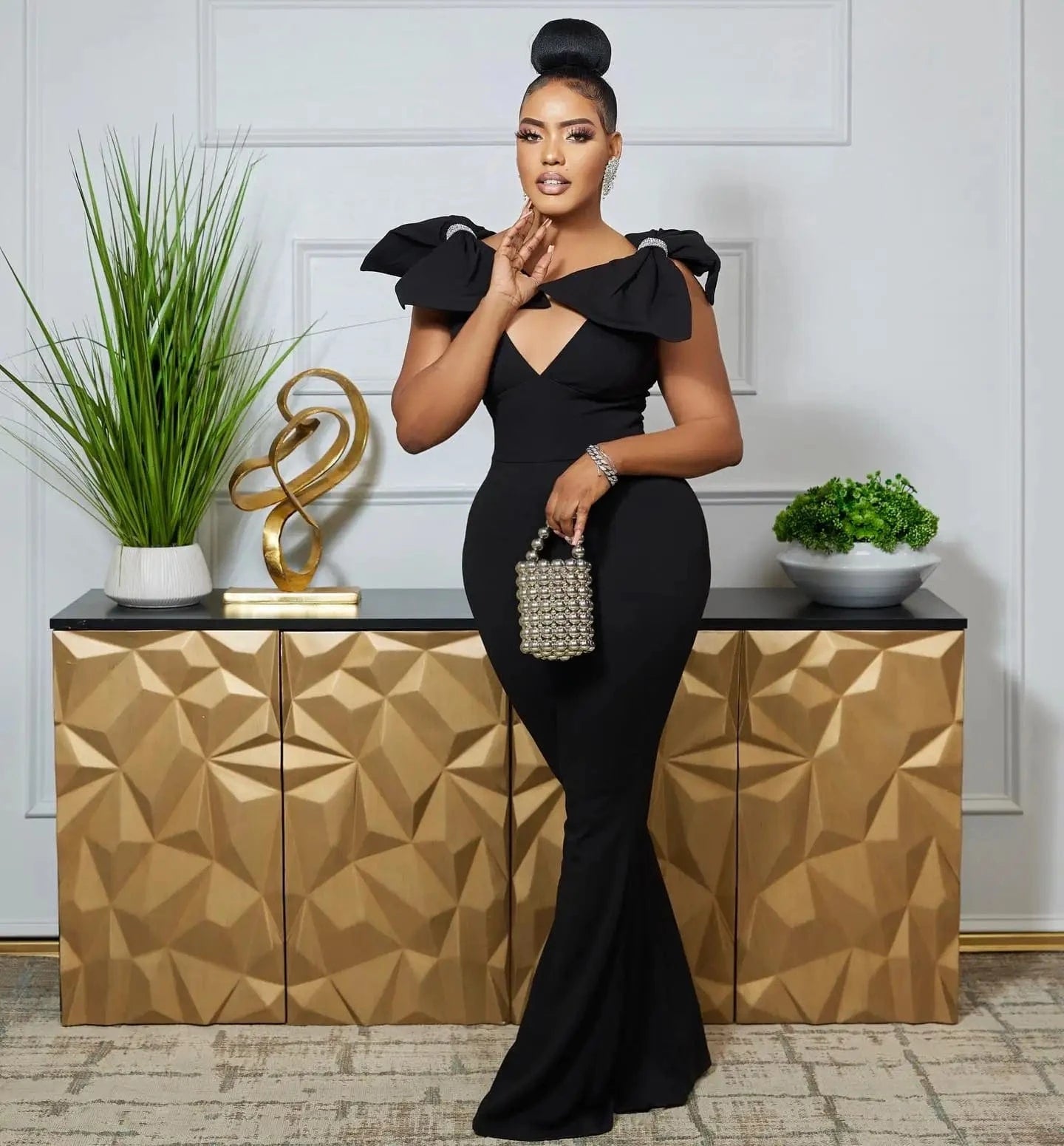 Ladies solid deep v neck backless tight women jumpsuit with sleeveless