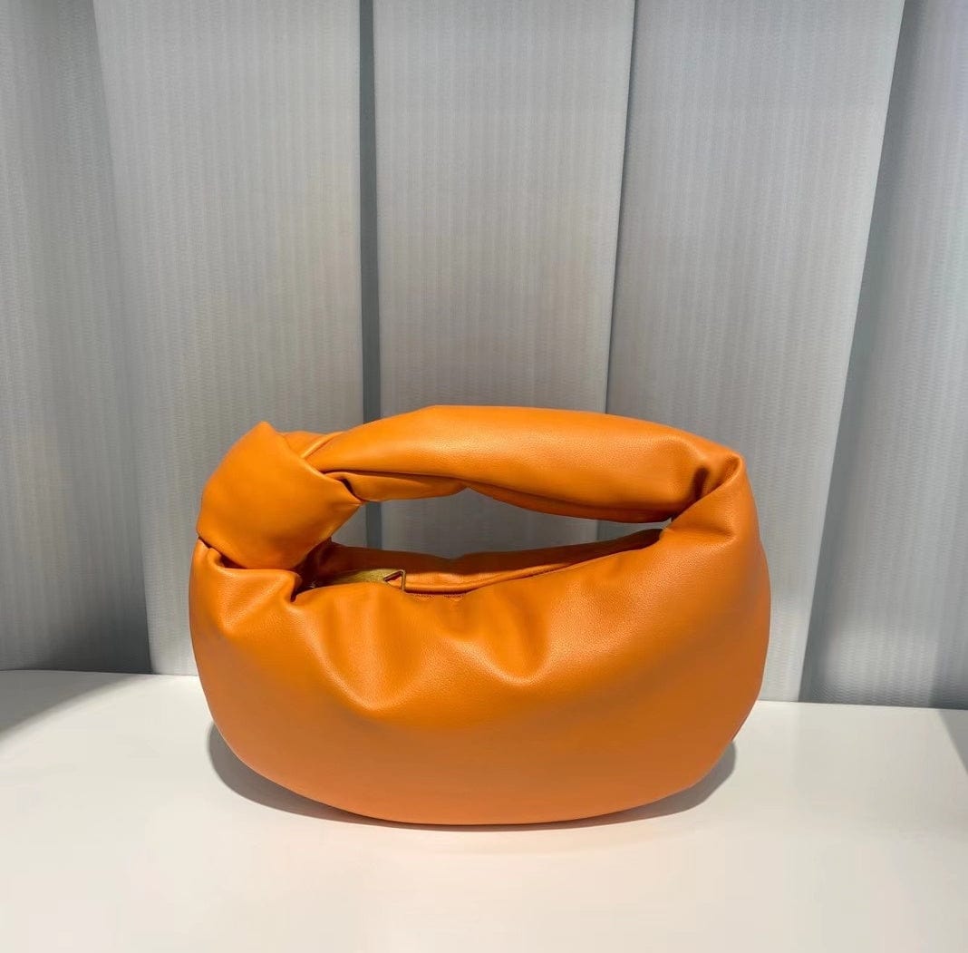 Lady GENUINE LEATHER PURSE ELEGANT handbag KNOT LEATHER PURSE