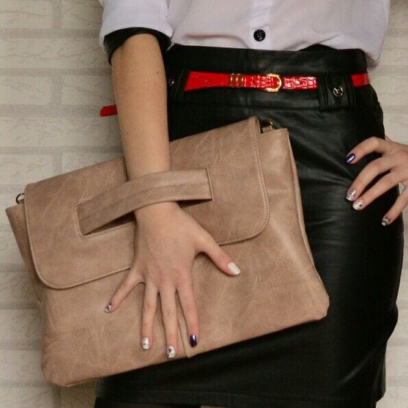 Large capacity office and business storage file bag fashion portable pad bags classic vintage crossbody bag