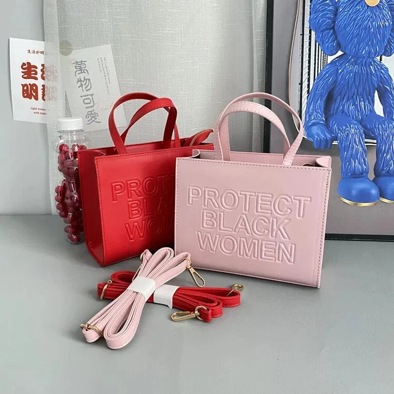 Large Letters Embossed Protect Black Women Flap Handbags Candy Color Women 2022 Shoulder Purses Designer PU Handbags for Women