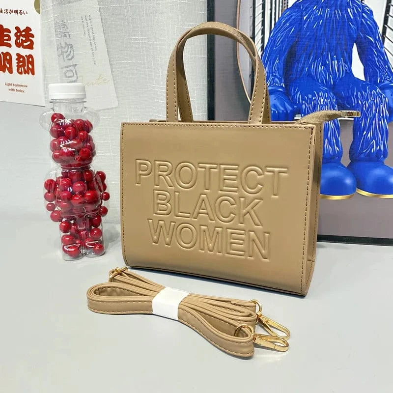 Large Letters Embossed Protect Black Women Flap Handbags Candy Color Women 2022 Shoulder Purses Designer PU Handbags for Women