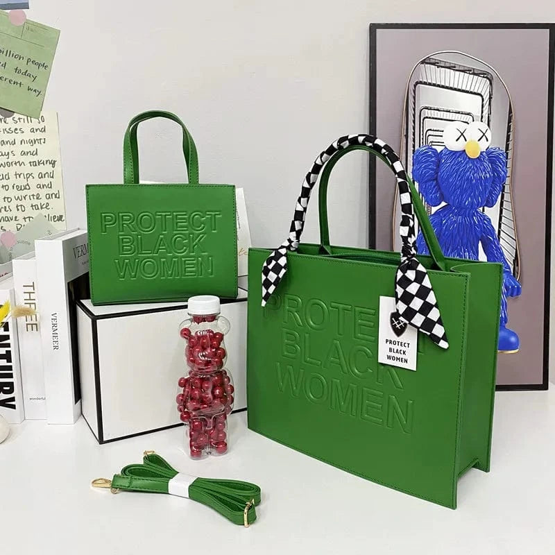 Large Letters Embossed Protect Black Women Flap Handbags Candy Color Women 2022 Shoulder Purses Designer PU Handbags for Women