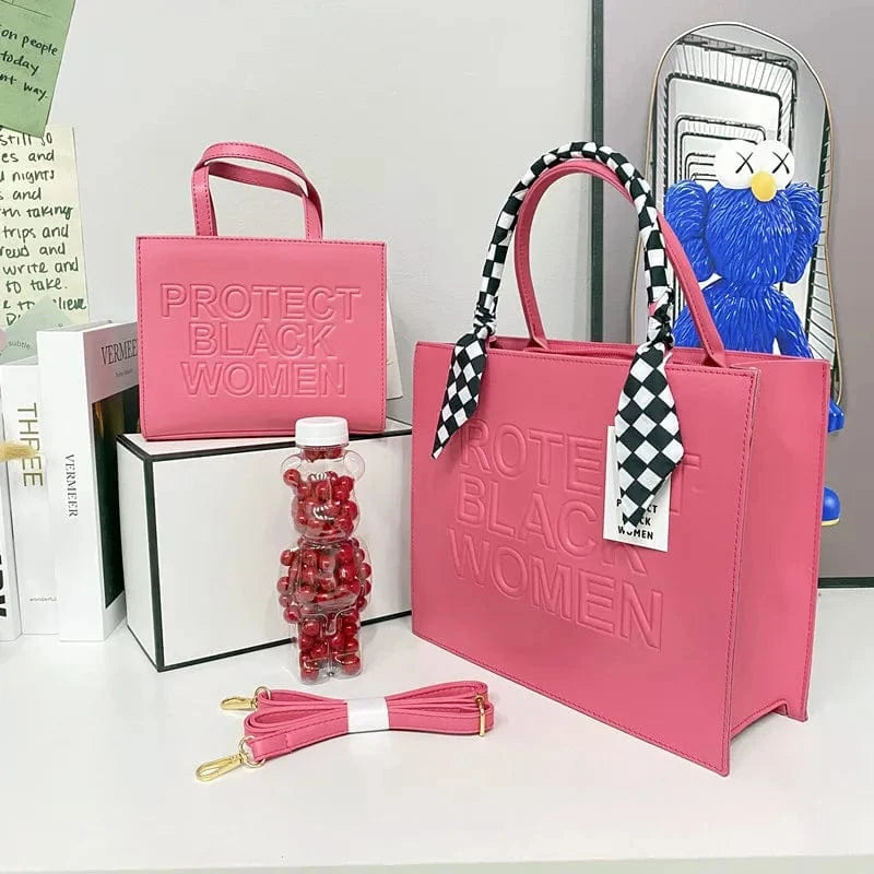 Large Letters Embossed Protect Black Women Flap Handbags Candy Color Women 2022 Shoulder Purses Designer PU Handbags for Women