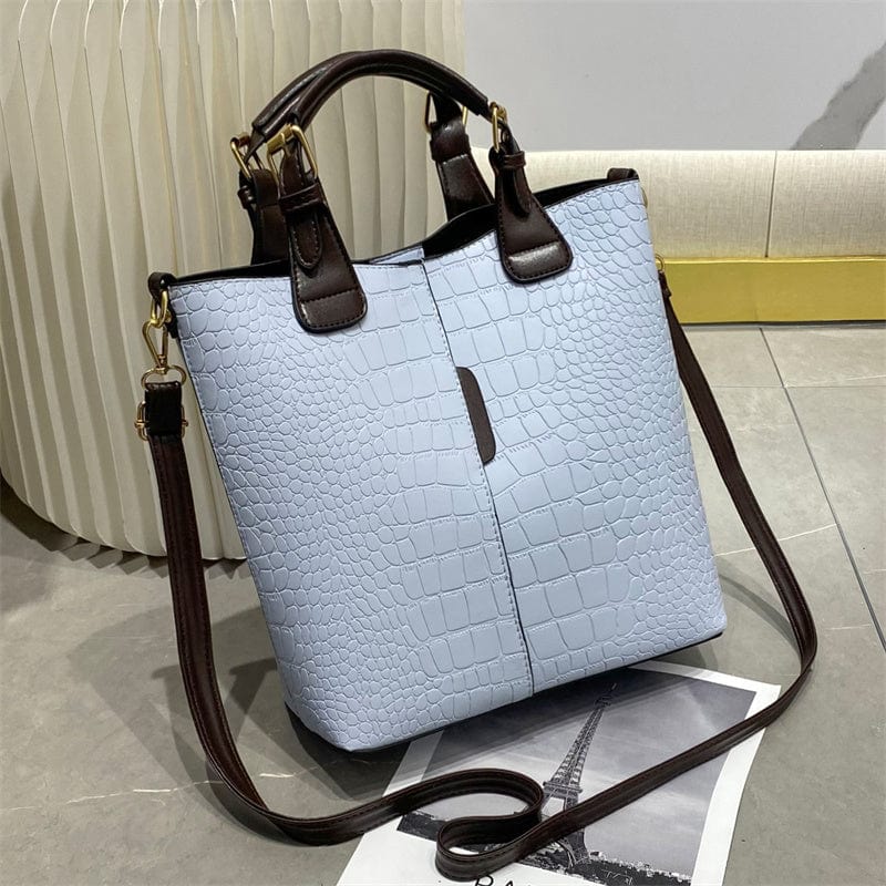 Large Waterproof Fashionable Shoulder Crossbody Bag Cowhide grain factory wholesale large capacity ladies handbags