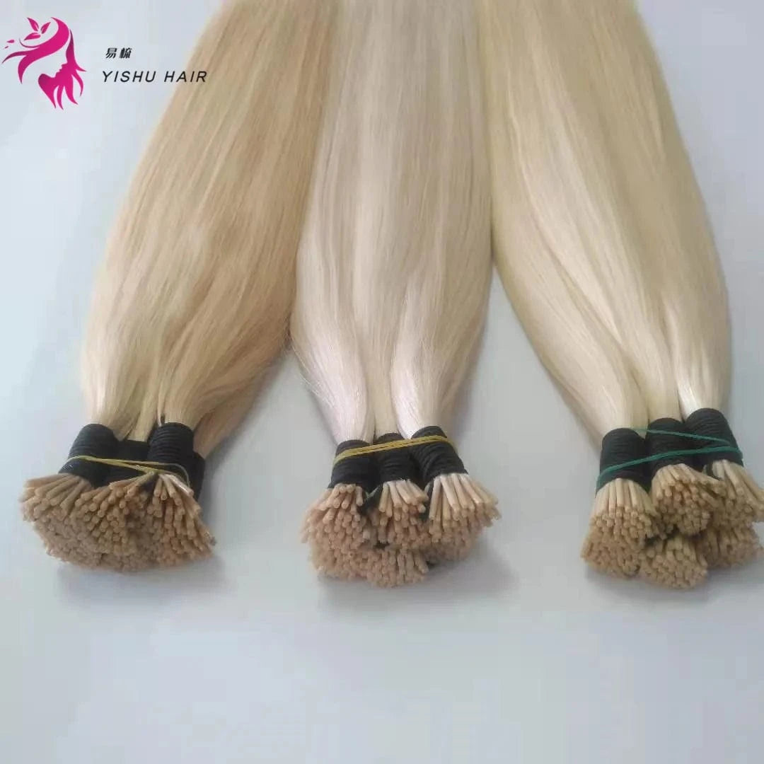 Lasting more than 12months 100% full cuticle remy human hair russian 0.6g0.8g1g per strand prebonded itip hair extensions