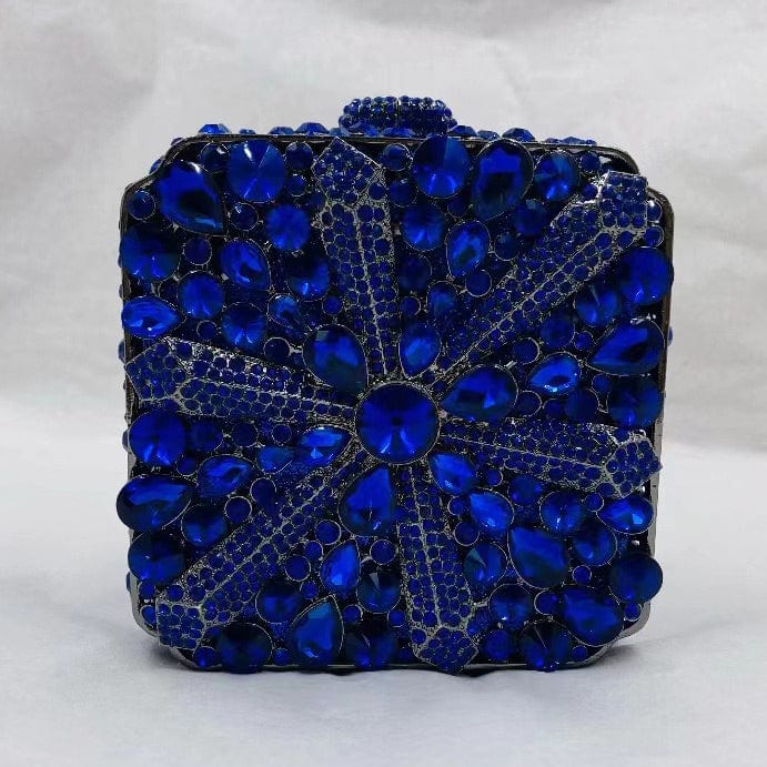Latest african ladies bridal gold occasion handmade crystal rhinestone clutch purse bag for weeding party