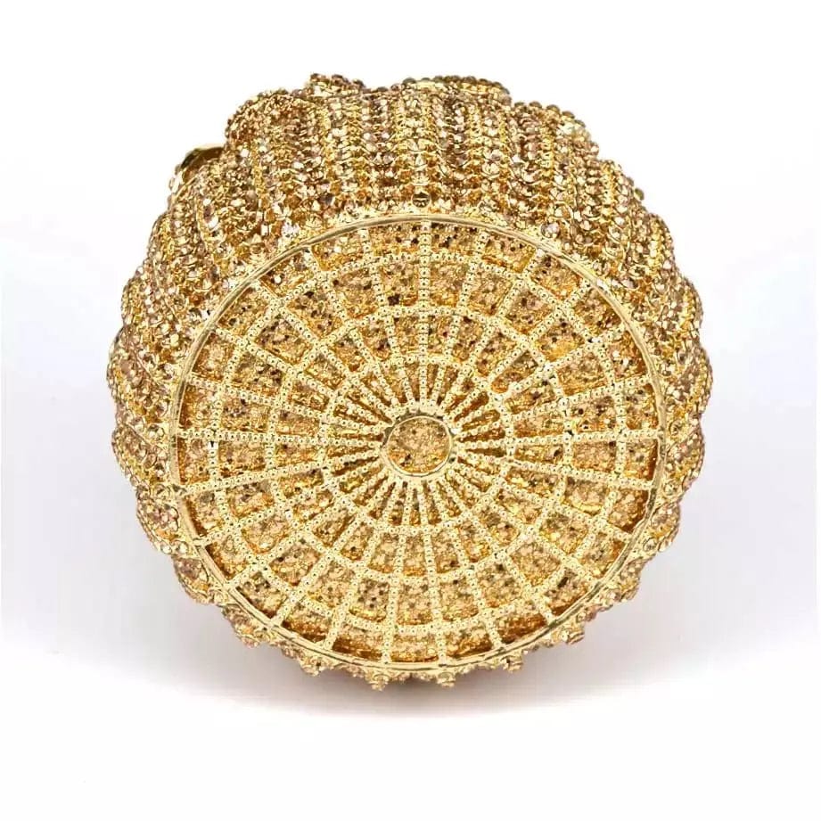 Latest Trending Beautiful Fashion Bling Crystal Rhinestone Flower Clutch Evening Bags Bridal Luxury Customized Handbag