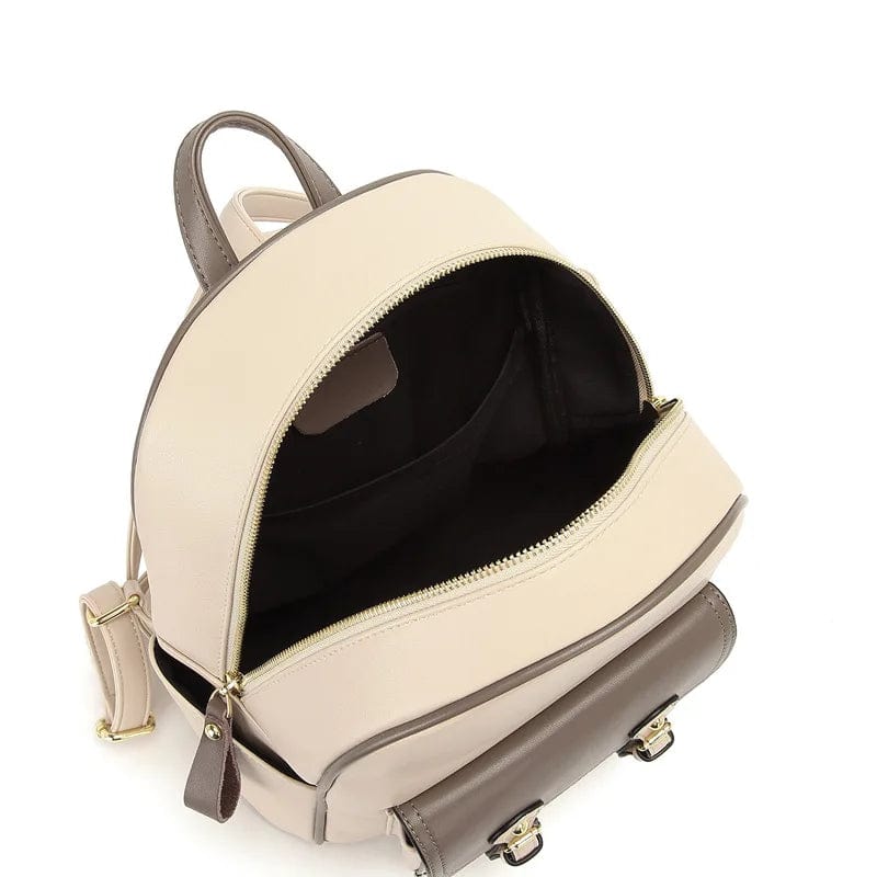 Leather Mini Backpack For Women Small Shoulder Bag Purse Cute School  College Bookbag