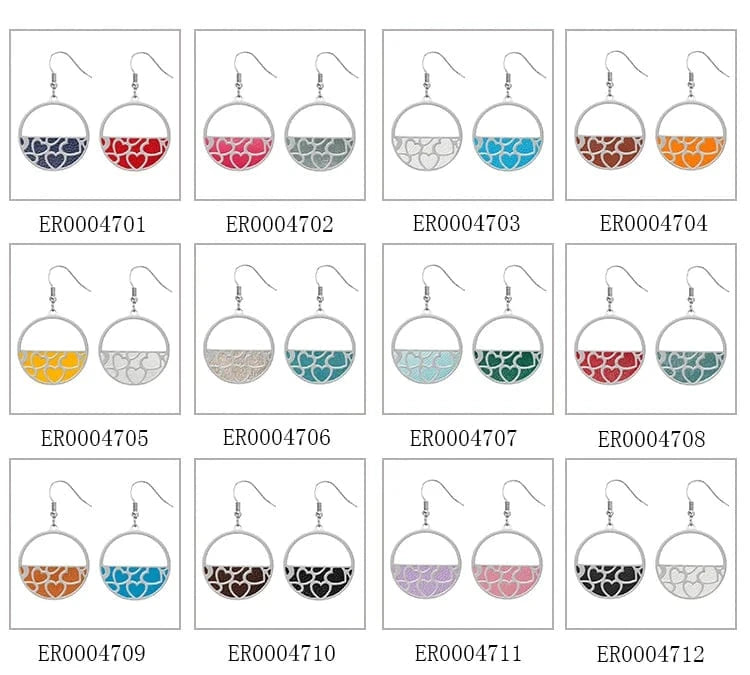 Legenstar Stainless Steel Earring Paw Heart Drop Earring Reversible Leather femme bijoux