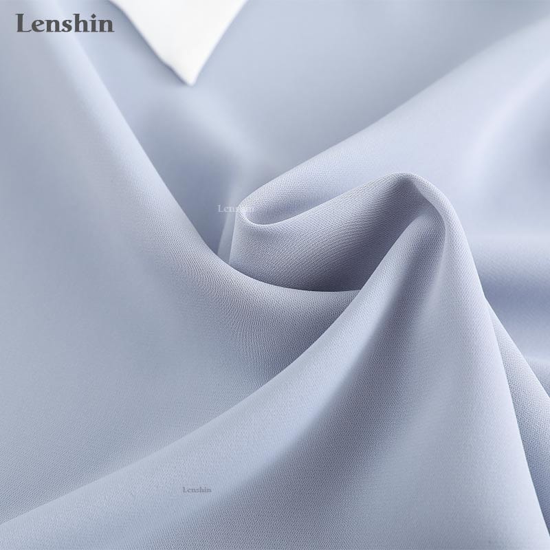 Lenshin V-neck Collar Tie Shirts for Women Blouse with Bow Work Wear Office Lady Female Tops Chemise Loose Fashion Style