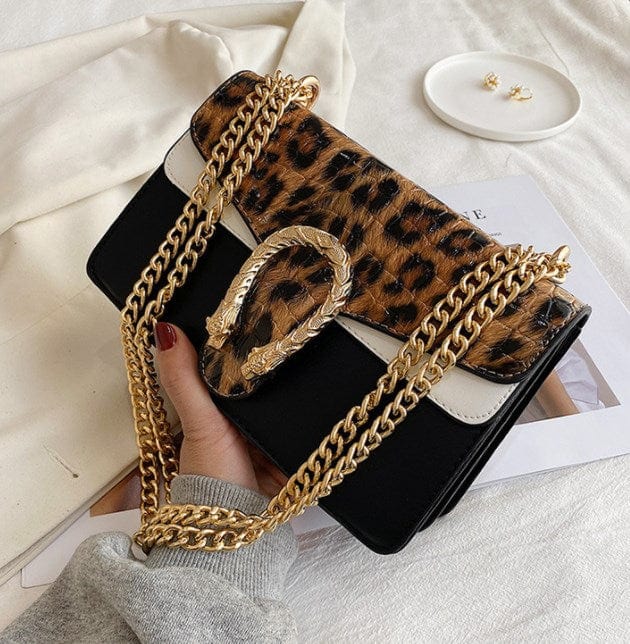 Leopard 2022 Luxury Alligator Chains Crossbody Shoulder Bags Women  PU Snake Skin Ladies Purses Girl Messenger Bag Handbags