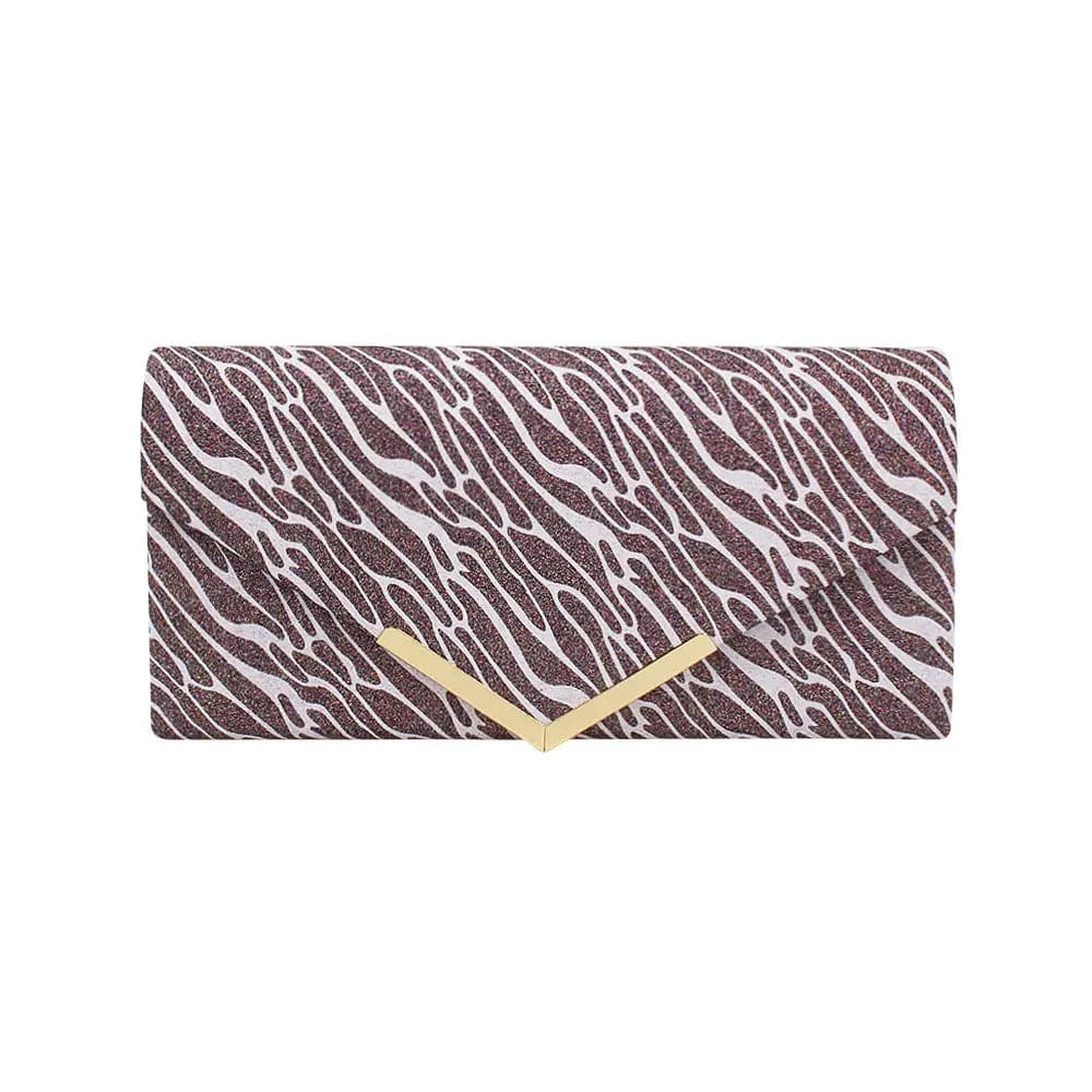 Light Brown Factory Direct Supply New Fashion European And American Style Clutch Bag Shiny Water Grain Messenger Bag Dinner Evening Bag