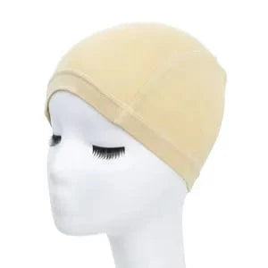 Light Brown Lenaqueen Lace Cancer Headwear for Women Adjustable Bamboo Lace Wig Cap Chemo Soft Lace Bamboo Wigs Cap for Cancer Chemotherapy