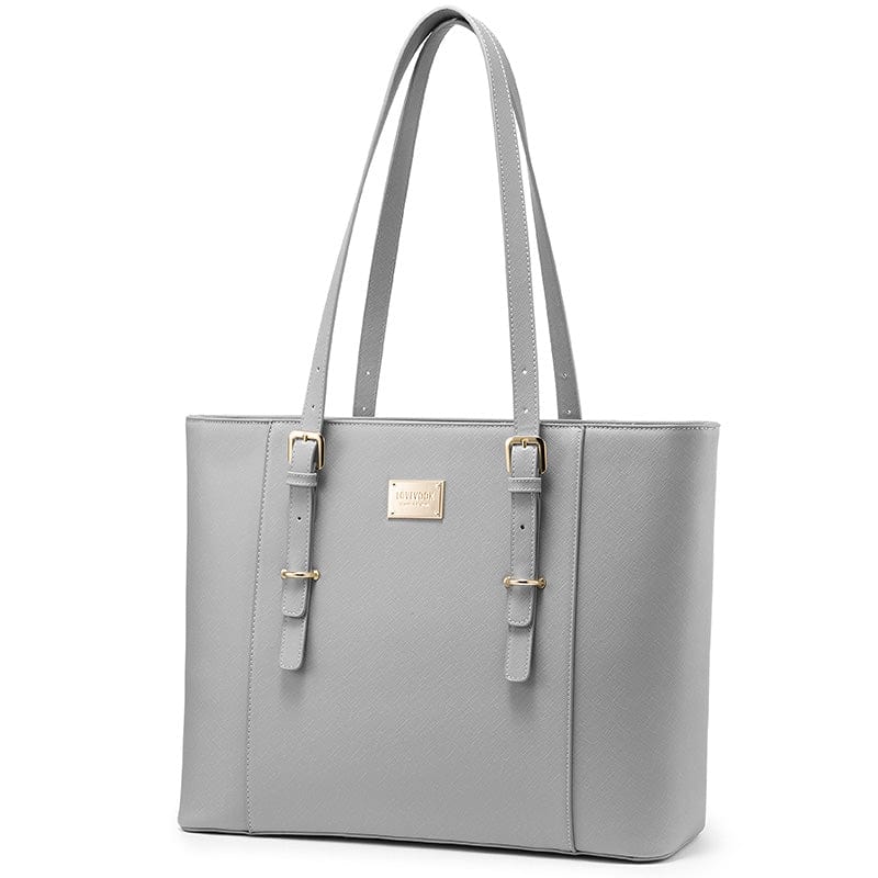 Light gray Lovevook handbag Amazon high quality  women handbags dropshipping large ladies office tote shoulder bags 15.6 women laptop bags