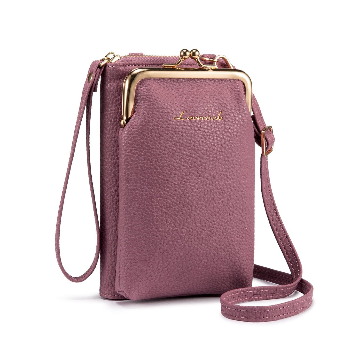 light purple Lovevook Crossbody Purses for Women Fashion Cell Phone Shoulder Bags Card Holder Wallet Purse