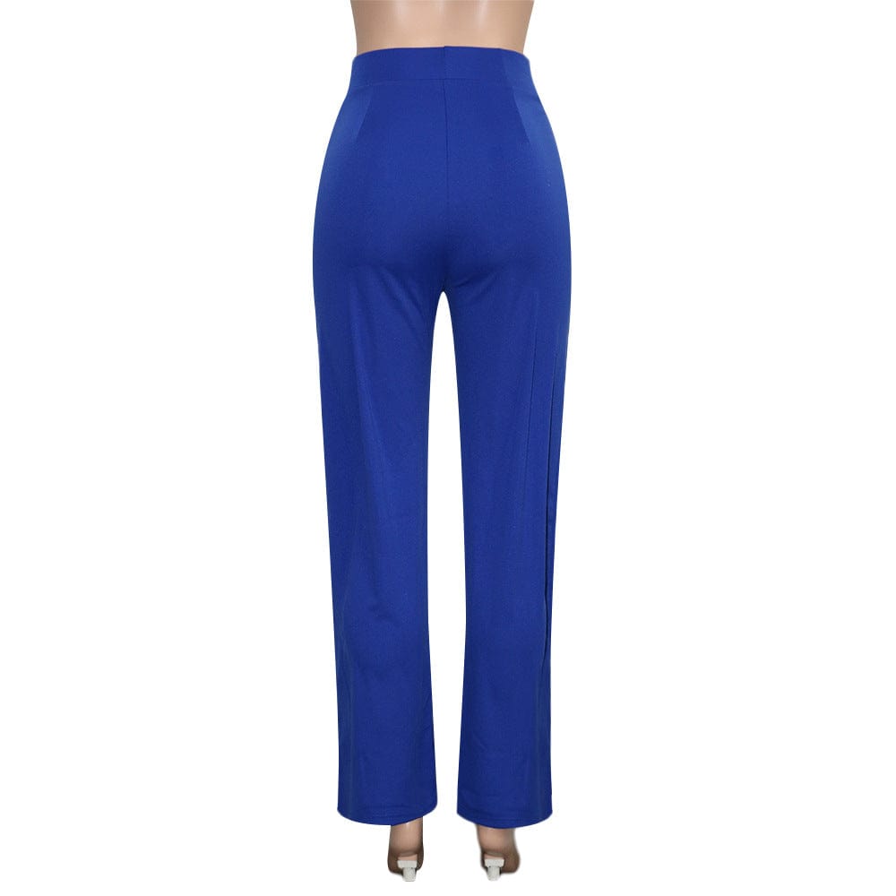 Liu Ming Autumn Women Elegant 2023 New Arrivals High Waist Ladies Long Trousers Flared Pants