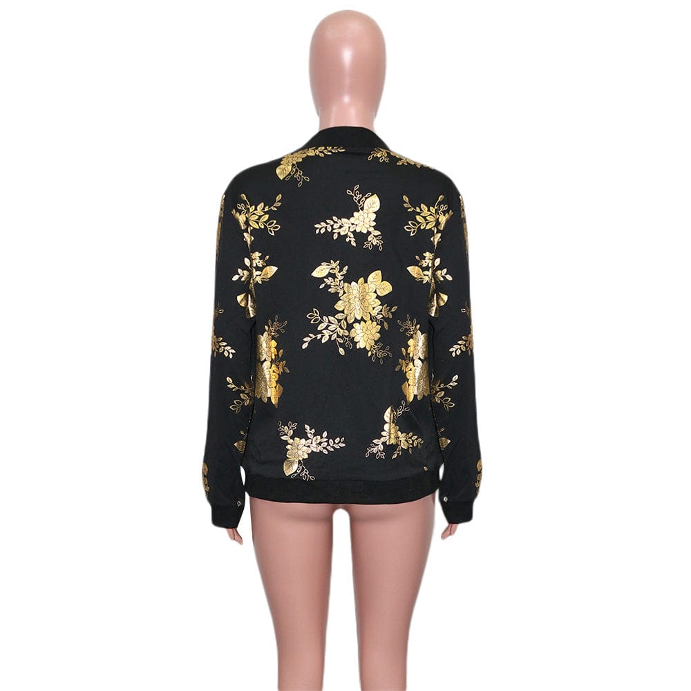 Liu Ming Fashion Women Casual 2023 New Arrivals Letter Printed Windbreaker Baseball Jacket Coat