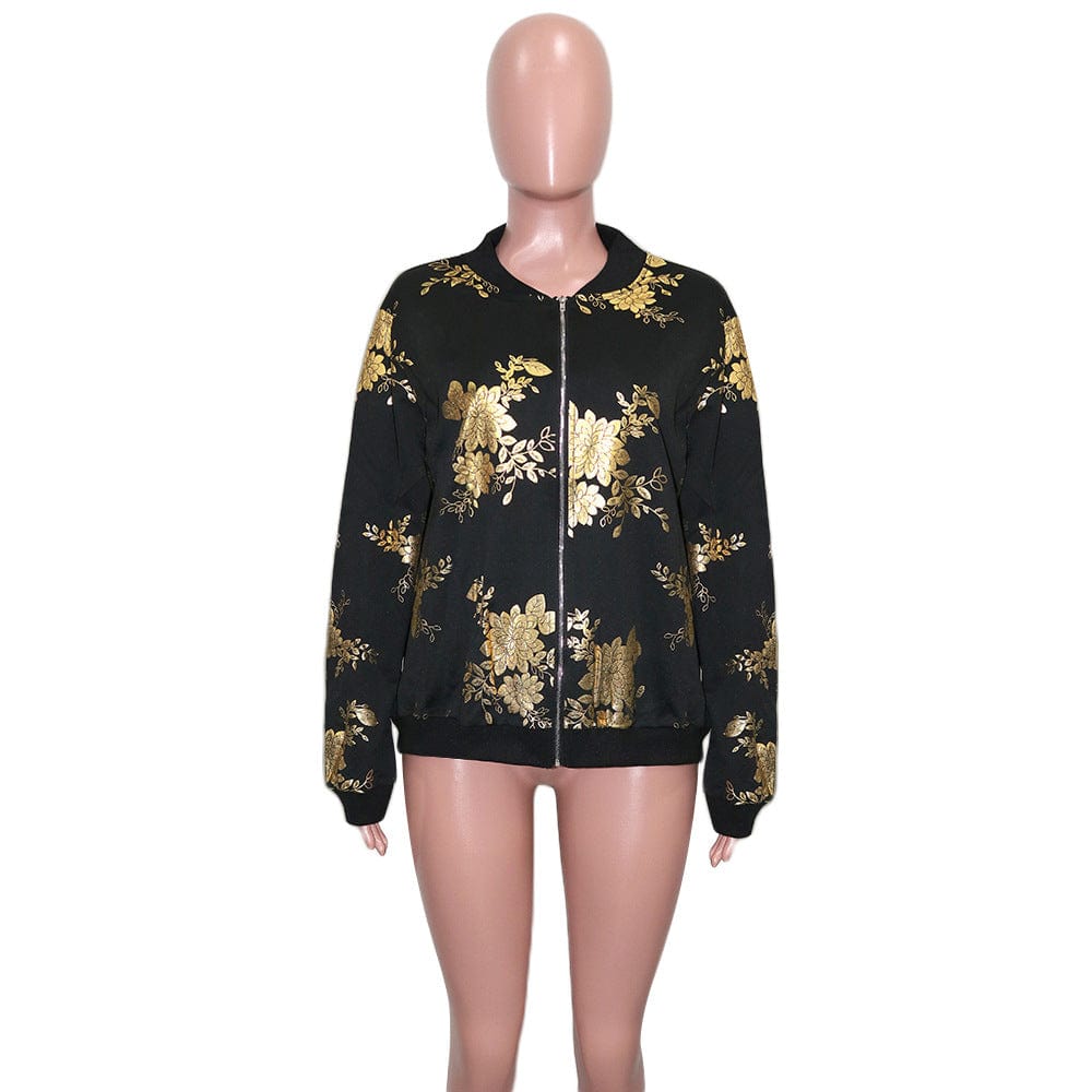 Liu Ming Fashion Women Casual 2023 New Arrivals Letter Printed Windbreaker Baseball Jacket Coat