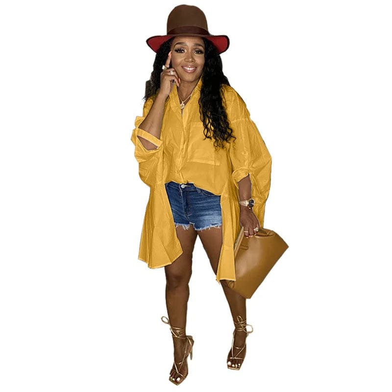 Long Bell Sleeve Shirts Women Casual Plus Size Woman Clothing Tops Fashionable Blouse Stylish Ladies Shirts Blouses Tops Women
