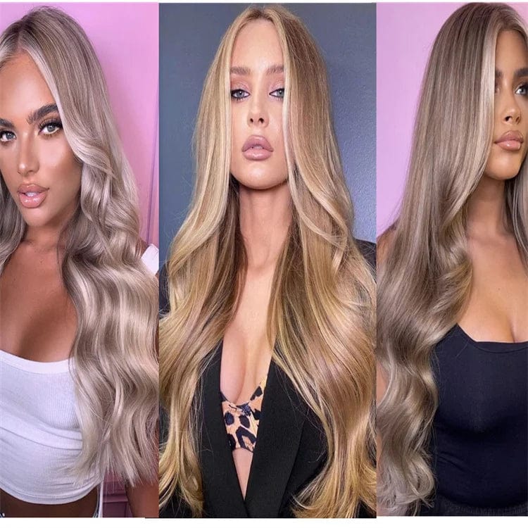 Long Natural 24 inch Lace Front Wig Synthetic Lace Front Wigs for Women Futura Fiber hair Fashion Style