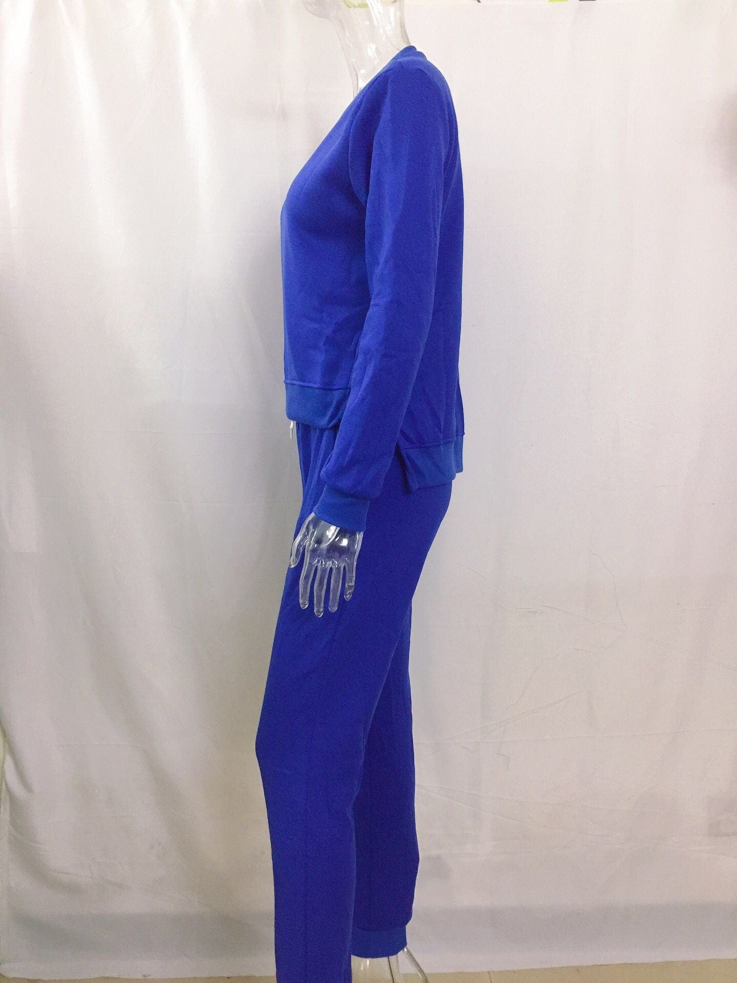 long pant suits western two piece set women irregular split hedging sweater sets women's cropped clothing vestidos