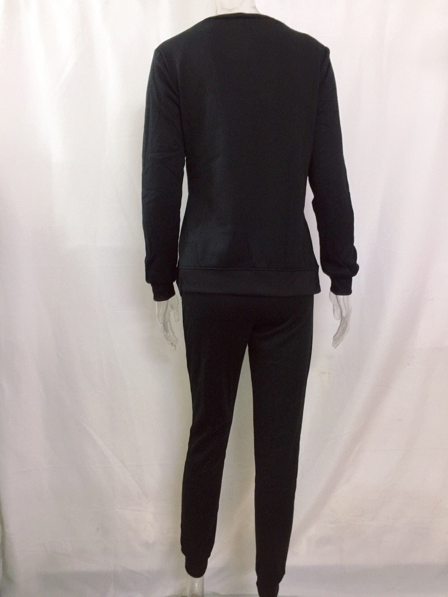 long pant suits western two piece set women irregular split hedging sweater sets women's cropped clothing vestidos