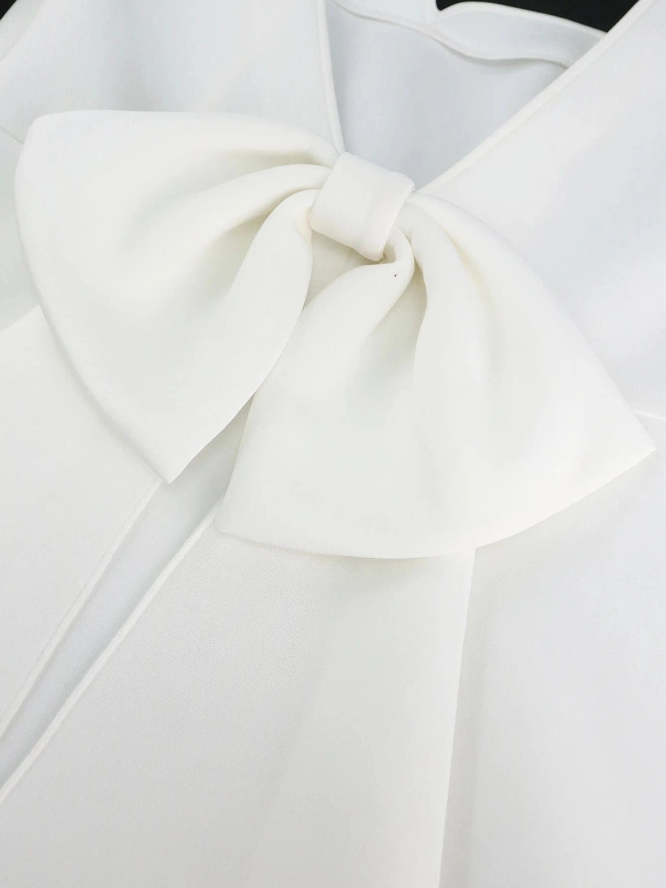 Long Sleeves A Line Large Bowtie Backless Curvy Women Party Dresses