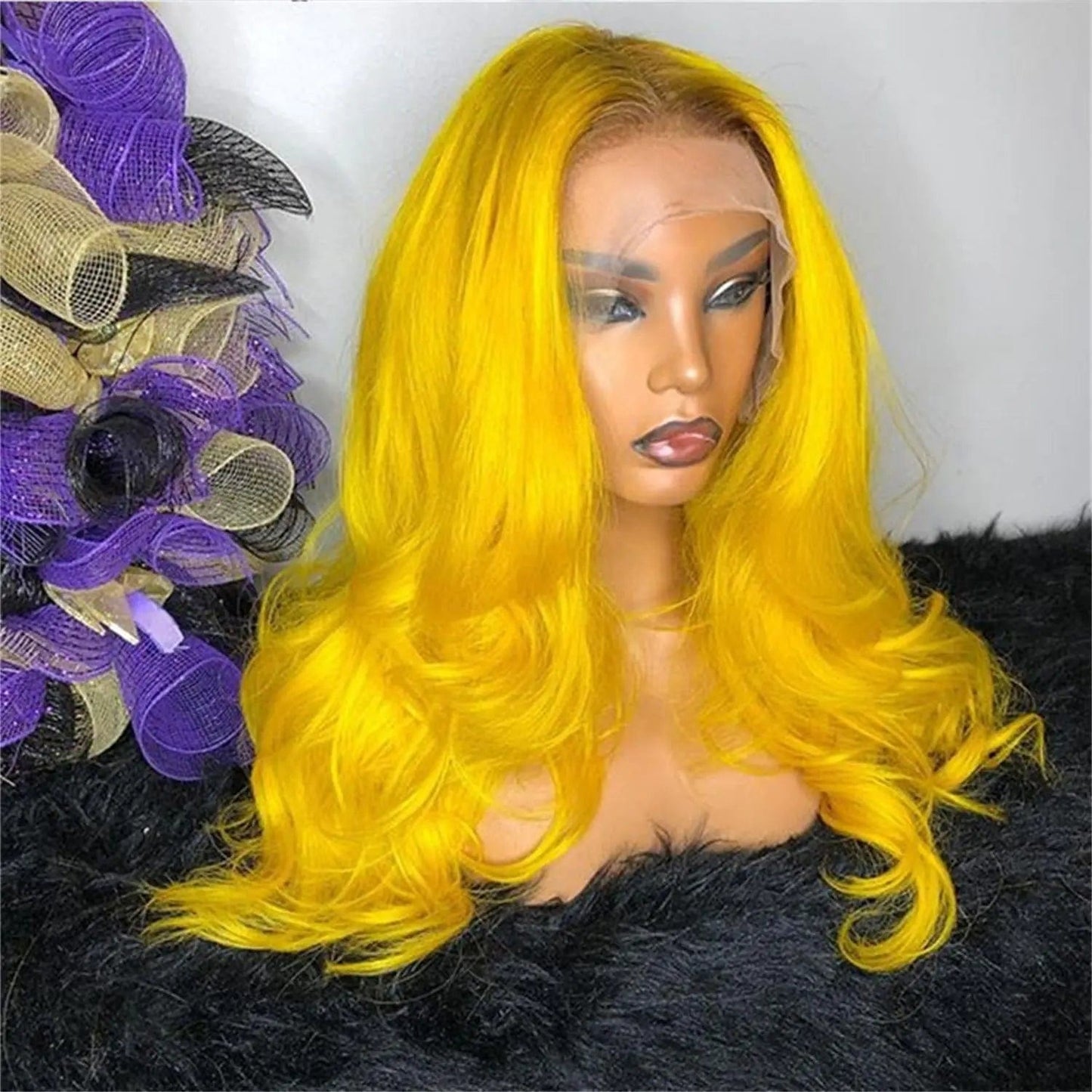 Long Straight Pink full lace Wig