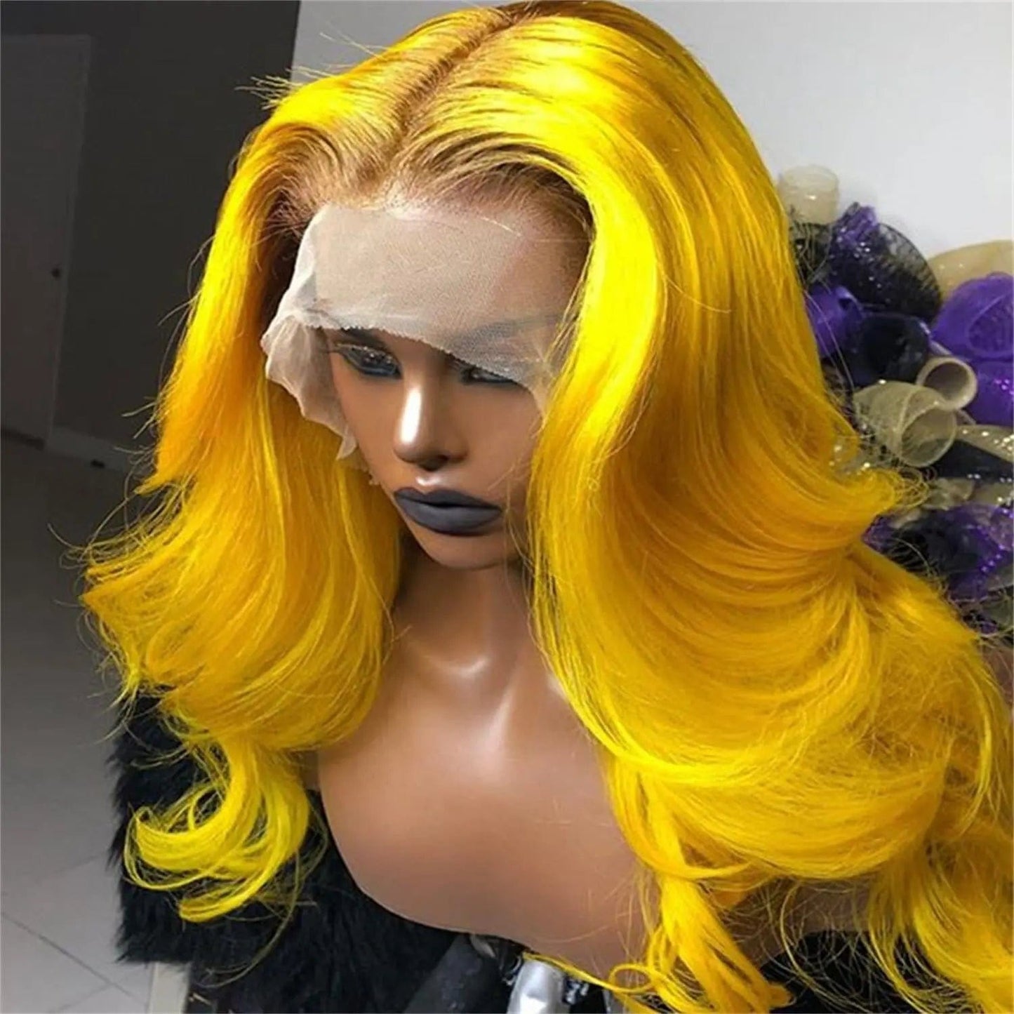 Long Straight Pink full lace Wig