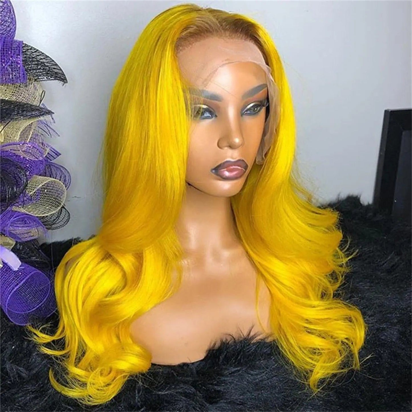 Long Straight Pink full lace Wig