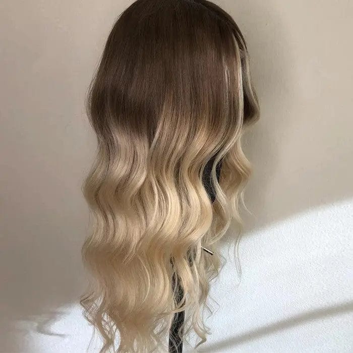 Long Wavy HD Lace Wig Ash Blonde Color Body Wave Brazilian Human Hair Lace Front Wigs