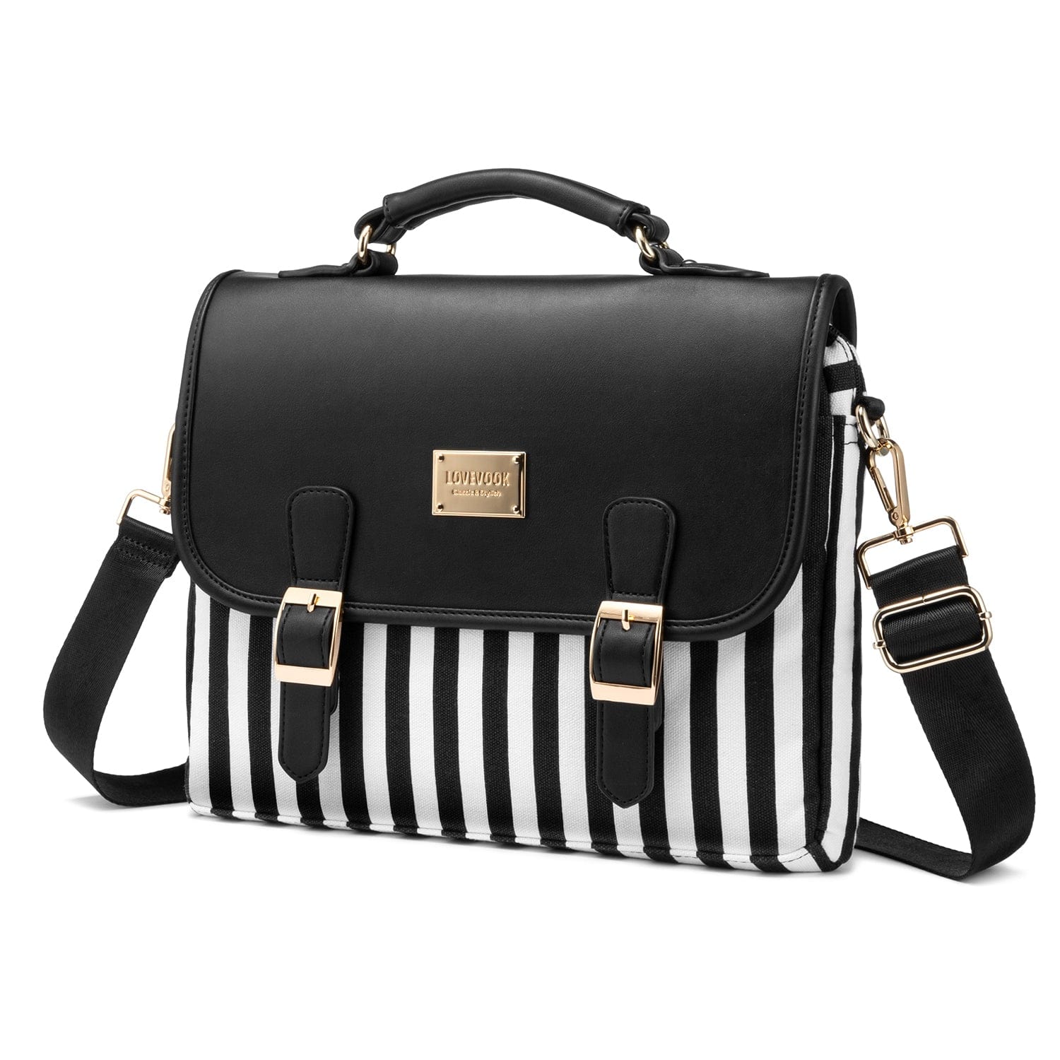 Lovevook 15.6 and 14 inch laptop bags women fashion canvas shoulder bag large capacity ladies laptop bags