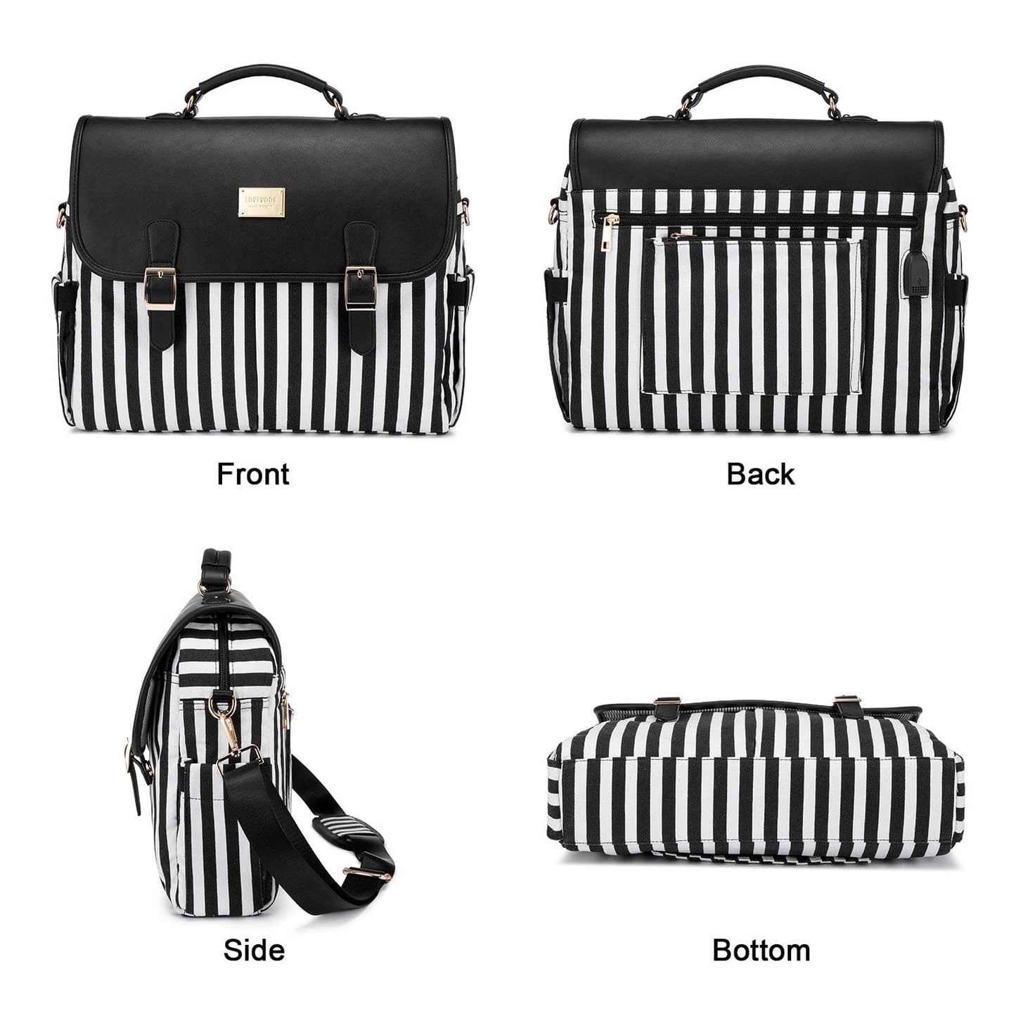 Lovevook 15.6 inch laptop handbags messenger bags crossbody ladies office hand bag shoulder satchel bags for women