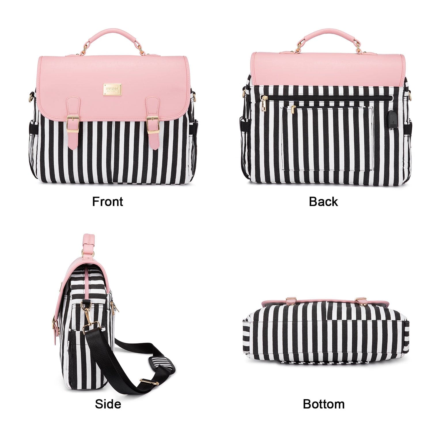 Lovevook 15.6 inch laptop handbags messenger bags crossbody ladies office hand bag shoulder satchel bags for women