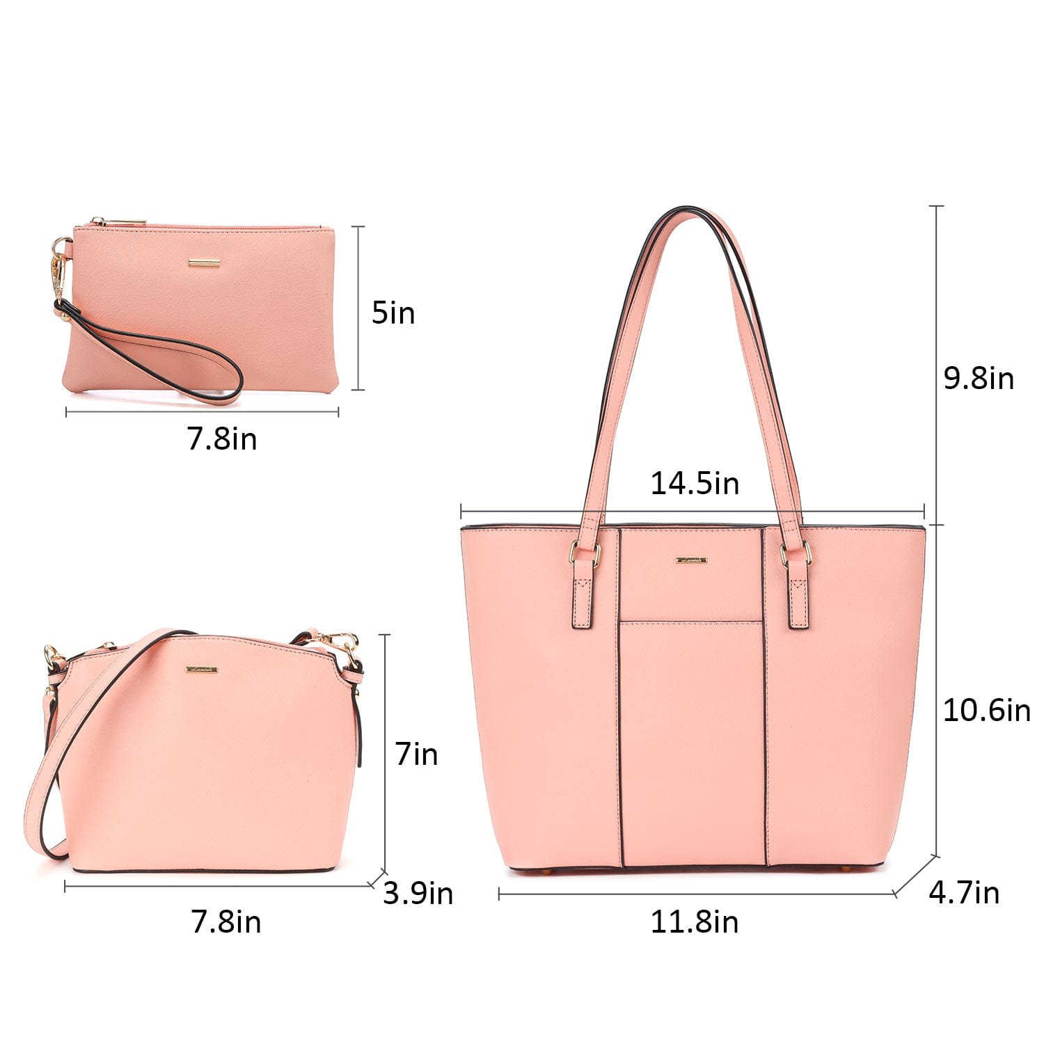Lovevook 2022 Fashion Crossbody Shoulder Bag Top Handle Satchel Purse Set Ladies 3pcs Tote bags Casual 3in1 Handbags for Women