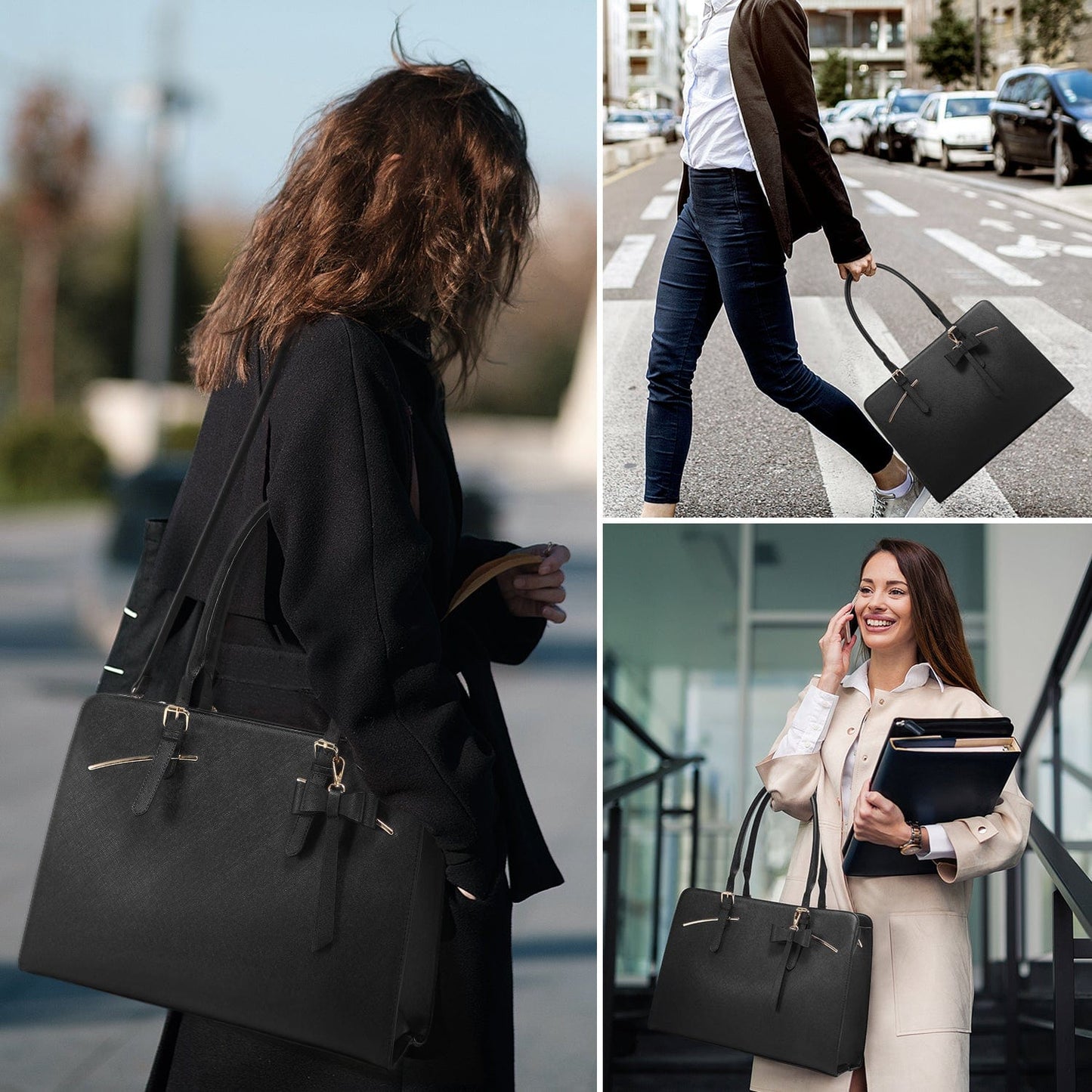 LOVEVOOK 2022 Ladies Handbags Laptop Work Shoulder Tote Computer Bags Pu Leather Women Briefcase Laptop Bags