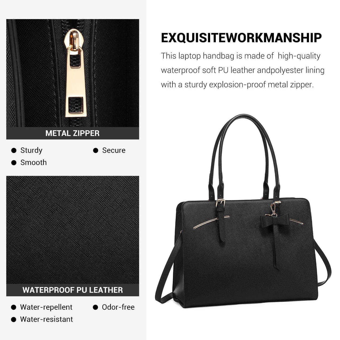 LOVEVOOK 2022 Ladies Handbags Laptop Work Shoulder Tote Computer Bags Pu Leather Women Briefcase Laptop Bags
